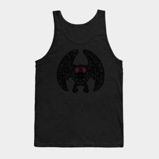 Cute Mothman Mandala Design Tank Top